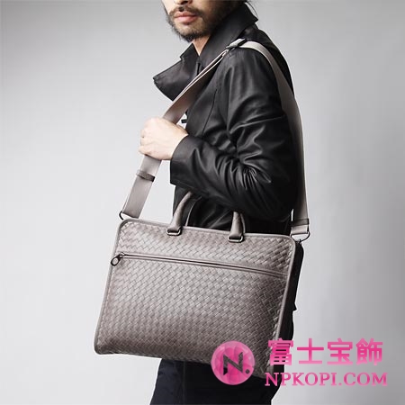 ボッテガヴェネタ/BOTTEGA VENETA/ レザーブリーフケース(２ＷＡＹ仕様) /グレー248395 vq131 2808